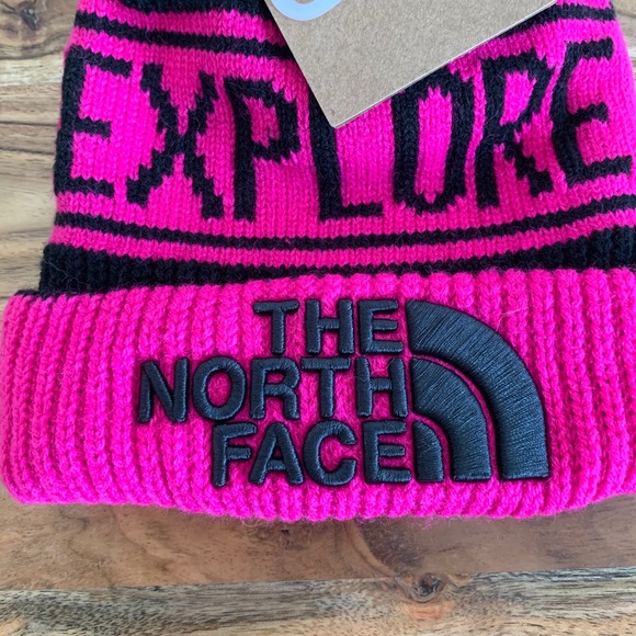 North Face Youth Kids Explore Mr.Pink Beanie - Picture 4 of 5